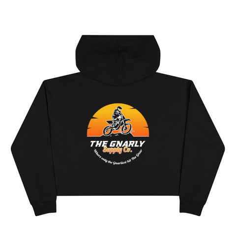 Gnarly Moto Crop Hoodie